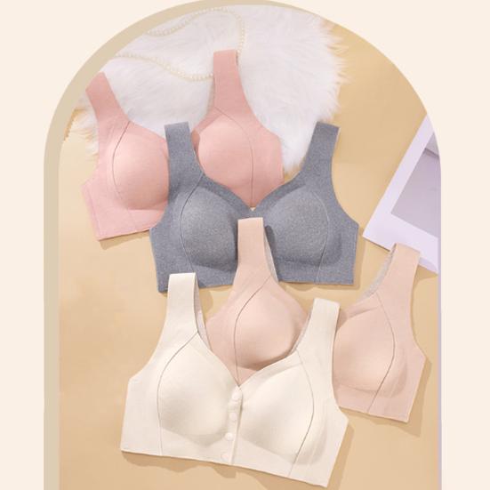 Chest Pads Front Button Closure.